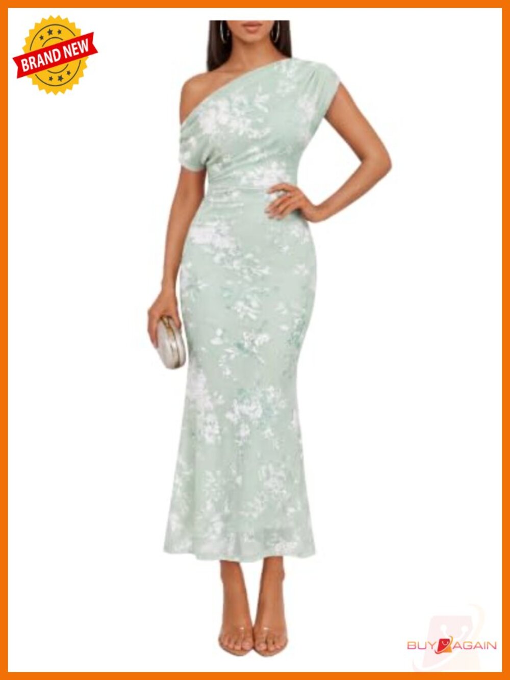 Off Shoulder Floral Mesh Maxi Dress Sleeveless Formal Cocktail Wedding Guest